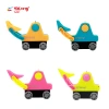 Cross-border factory direct sales cartoon student learning pen roller bulldozer series shaped pen sharpener with eraser creativity Item Picture